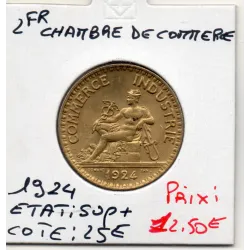 Bon pour 2 francs Commerce Industrie 1924 Sup+