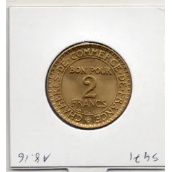Bon pour 2 francs Commerce Industrie 1924 Sup+