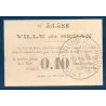 Sedan 10 centimes, Spl, 10.8.1915 Pirot 117.2 Billet de la chambre de commerce