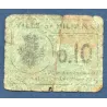 Bon ville Miliana (Algérie) 10 centimes, AB, 14.12.1916 Pirot Miliana-2 Billet