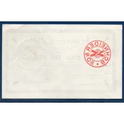 Bon Schneider & Cie Le Creusot 1 franc, TTB, 15.9.1914 Pirot 71-05 Billet