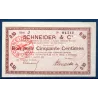 Bon Schneider & Cie Le Creusot 50 centimes, TTB, 15.9.1914 Pirot 71-03 Billet