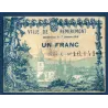 Bon ville Remiremont 1 franc, TB, 7.10.1916 Pirot 88-67 Billet