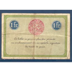 Bon ville Remiremont 1 franc, TB, 23.9.1915 Pirot 88-66 Billet