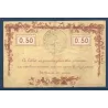 Bon ville Remiremont 50 centimes, TTB, 7.10.1916 Pirot 88-67 Billet