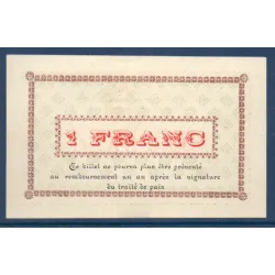 Bon ville Cornimont 1 franc, Spl, 8.11.1915 Pirot 88-13 Billet