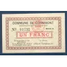 Bon ville Cornimont 1 franc, Spl, 8.11.1915 Pirot 88-13 Billet