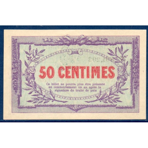 Bon ville Cornimont 50 centimes, Spl, 6.11.1917 Pirot 88-22 Billet