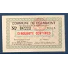 Bon ville Cornimont 50 centimes, Neuf, 8.11.1915 Pirot 88-11 Billet