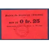 Bon ville Montaigu 25 centimes, Sup, 15.4.1918 Pirot 85-01 Billet