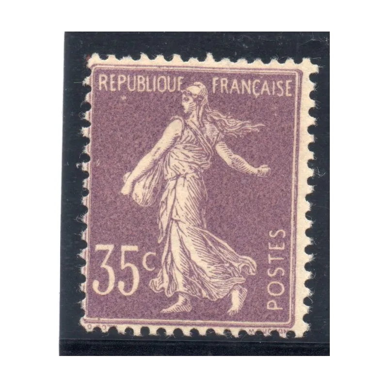 Timbre France Yvert No 136 semeuse fond plein 35c violet clair neuf ** Timbre France Yvert No 136 semeuse fond plein 35c violet clair neuf **