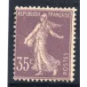 Timbre France Yvert No 136 semeuse fond plein 35c violet clair neuf **