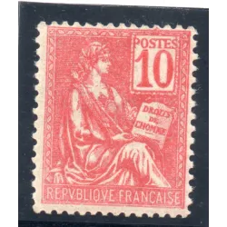 Timbre France Yvert No 112 Mouchon Type I 10c Rose neuf ** signé