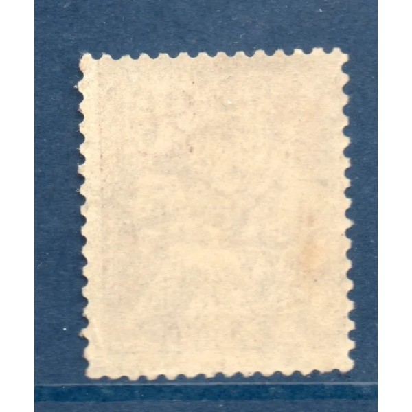 Timbre France Yvert No 113 Mouchon type I 20c Brun-Lilas neuf ** trace infime jaune sur gomme