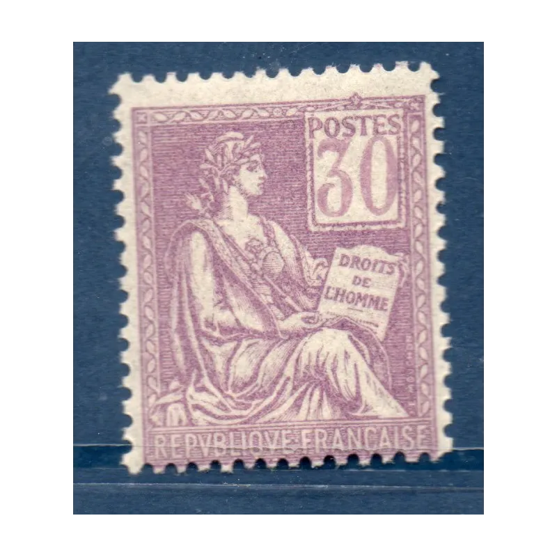 Timbre France Yvert No 115 Mouchon type I 30c Violet neuf ** Timbre France Yvert No 115 Mouchon type I 30c Violet neuf **