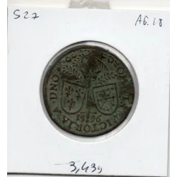 Jeton Henri IV, OMNIS VICTORIA ADNO, 1596 TB feudardent 11860