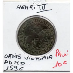 Jeton Henri IV, OMNIS VICTORIA ADNO, 1596 TB feudardent 11860
