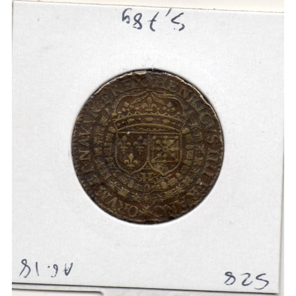 Jeton Henri IV, Traité de Vervins, 1599 TB feudardent 11875