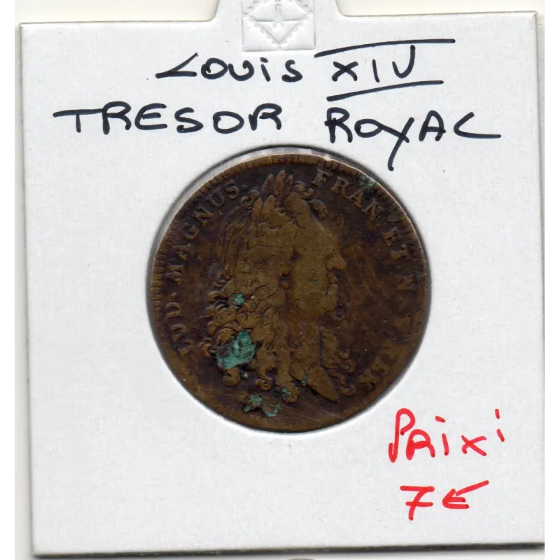 Jeton Louis XIV, Trésor royal, ND TB feuardent 1909 Semperque recentes