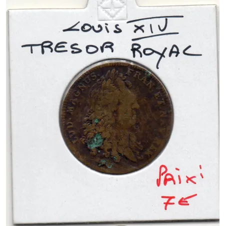 Jeton Louis XIV, Trésor royal, ND TB feuardent 1909 Semperque recentes