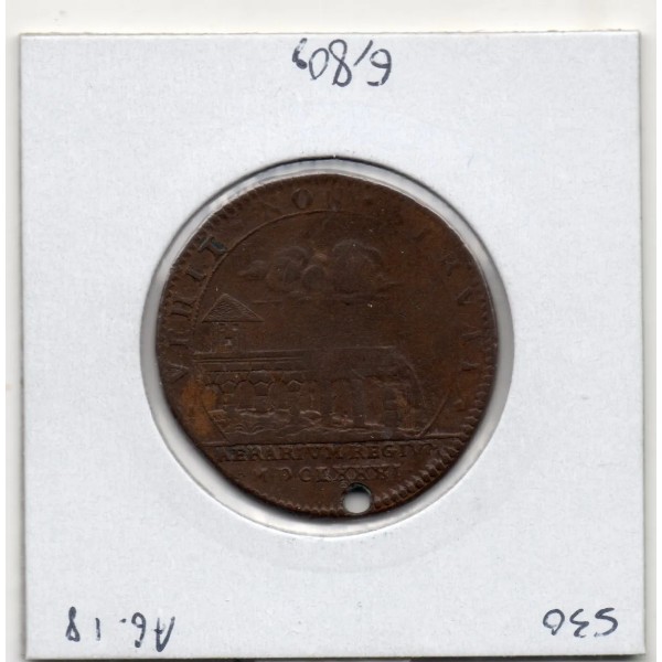 Jeton Louis XIV, Trésor royal, 1681 TTB feuardent 1895 Vehit non Servat