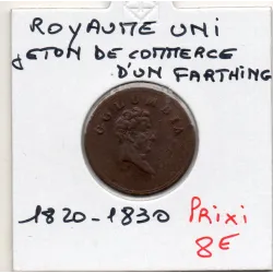 Jeton de commerce, 1 Farthing Columbia, 1820-1830 Sup