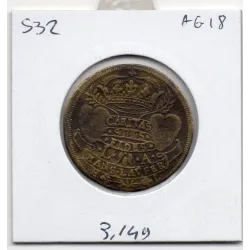 Jeton Louis XIV et Anne d'autriche, Mariage, ND(1615) TTB feuardent 12329