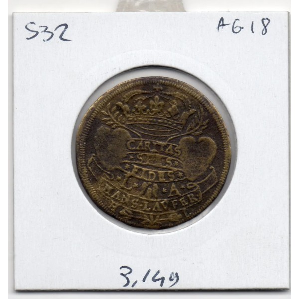 Jeton Louis XIV et Anne d'autriche, Mariage, ND(1615) TTB feuardent 12329