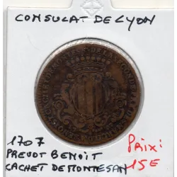 Jeton Consulat de lyon, Benoît Cachet de Montesan 1707 feuardent 10572