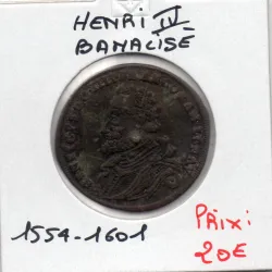 Jeton Henri IV Banalisé 1554-1601 au portrait
