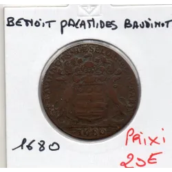 Jeton Mairie de Dijon Benoit Palamédes Baudinot, 1680 TB feuardent 10057