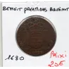 Jeton Mairie de Dijon Benoit Palamédes Baudinot, 1680 TB feuardent 10057