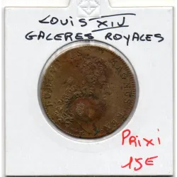 Jeton Louis XIV, Galères royales, ND TTB feuardent 12847