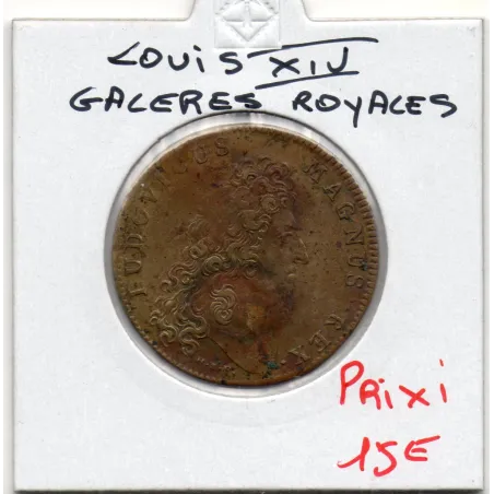 Jeton Louis XIV, Galères royales, ND TTB feuardent 12847