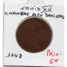 Jeton Louis XV, chambre aux deniers, 1748 B Feuardent 2521