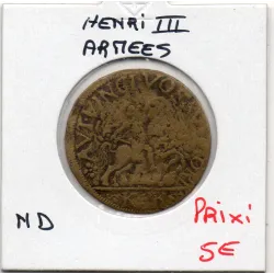 Jeton Henri III pour les armées, ND B feuardent 11755 var