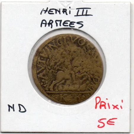 Jeton Henri III pour les armées, ND B feuardent 11755 var