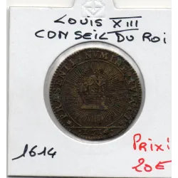 Jeton Majorité de Louis XIII Et ouverture des états généraux, 1614 TTB+