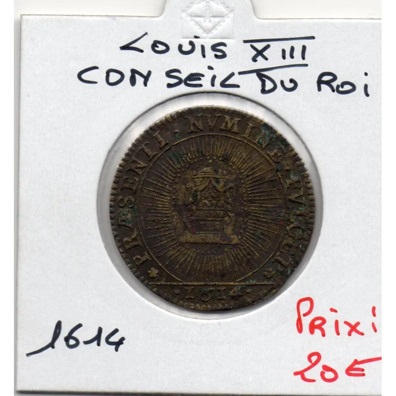 Jeton Majorité de Louis XIII Et ouverture des états généraux, 1614 TTB+ Jeton Majorité de Louis XIII Et ouverture des états généraux, 1614 TTB+