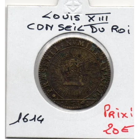Jeton Majorité de Louis XIII Et ouverture des états généraux, 1614 TTB+