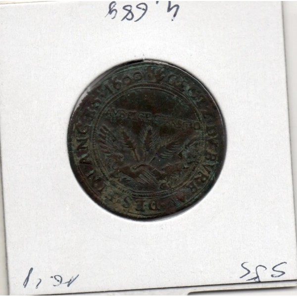 Jeton Pays-Bas espagnol Comté de Flandre, 1600 TTB Albert et Isabelle