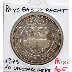 Pays Bas 10 uniedaalders 1979 Sup , 400 ans Utrecht