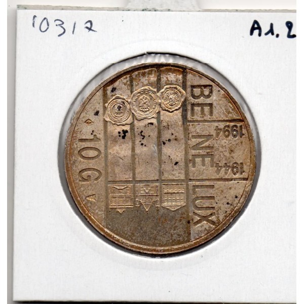 Pays Bas 10 Gulden 1994 Sup , KM.216 50 Ans traité BENELUX