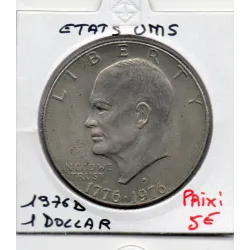 Etats Unis 1 Dollar 1976 D Sup, KM.206 Bicentenaire Indépendance