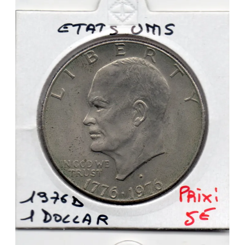 Etats Unis 1 Dollar 1976 D Sup, KM.206 Bicentenaire Indépendance Etats Unis 1 Dollar 1976 D Sup, KM.206 Bicentenaire Indépendance