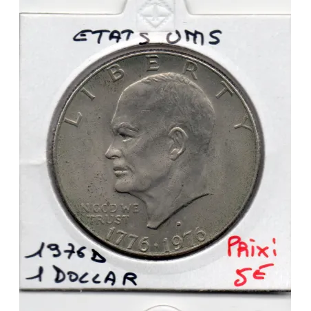 Etats Unis 1 Dollar 1976 D Sup, KM.206 Bicentenaire Indépendance