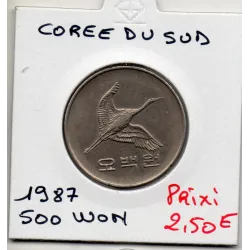 Corée du Sud 500 Won 1984 Sup, KM.27 Grue de Mandchourie