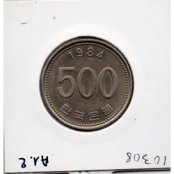 Corée du Sud 500 Won 1984 Sup, KM.27 Grue de Mandchourie
