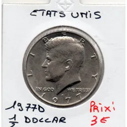 Etats Unis 1/2 Dollar 1977 D Denver Sup, KM.202b Kennedy