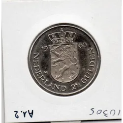 Pays Bas 2 1/2 Gulden 1980 Spl, KM.201 Intronisation Beatrix